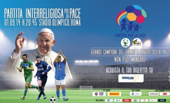 Voetbalwedstrijd voor de vrede