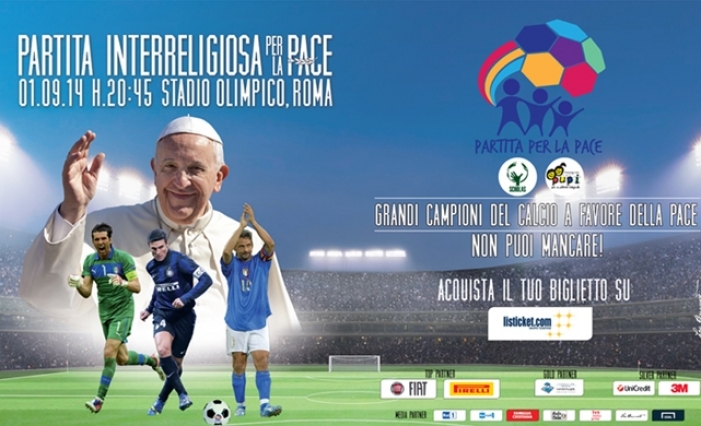 Voetbalmatch voor de vrede, op initiatief van&nbsp;Bergoglio