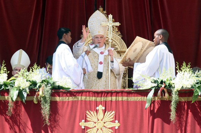 Urbi et Orbi van Paus Benedictus. Foto: Getty Images.