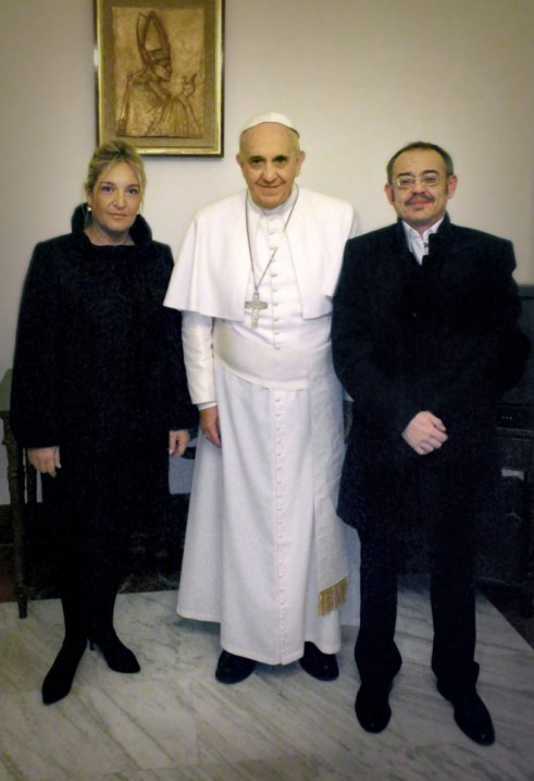 Francisco y el transexual Diego Neria