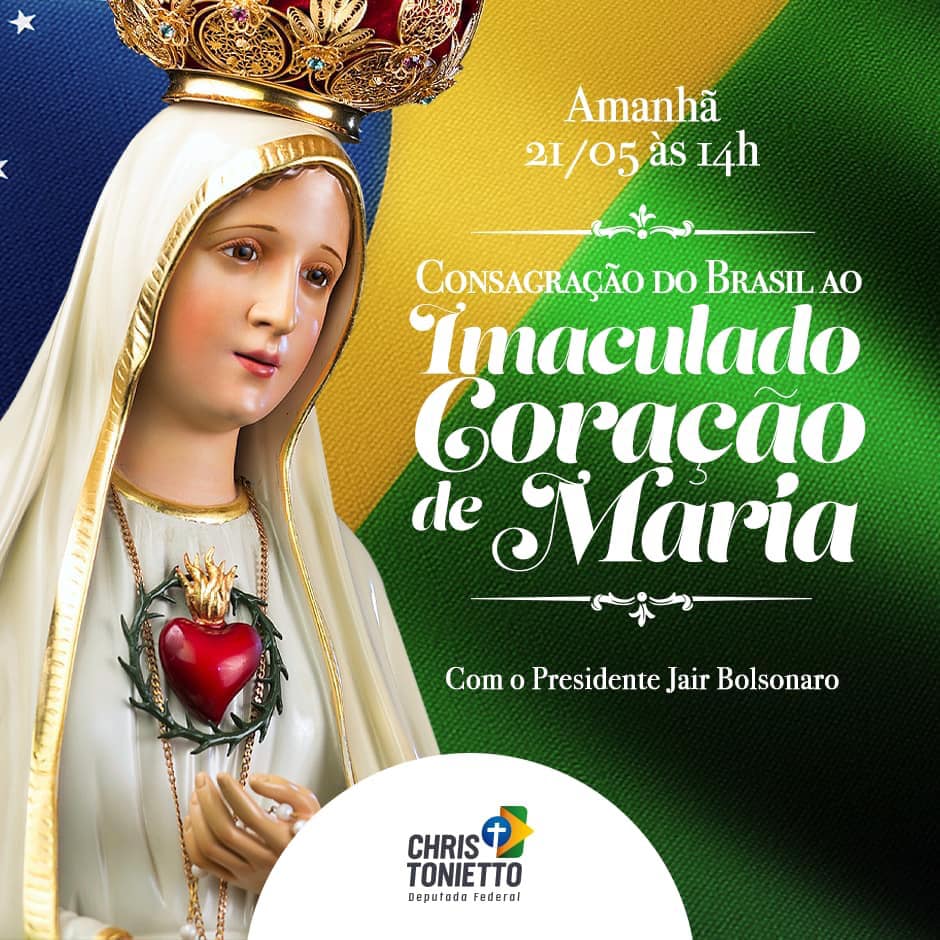 Braziliaanse president laat Brazilië toewijden aan het Onbevlekt Hart van&nbsp;Maria