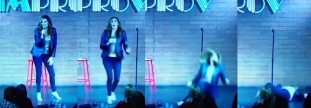 Amerikaanse standup-comédienne die spotte met Jezus, wordt direct neergeveld op het&nbsp;podium